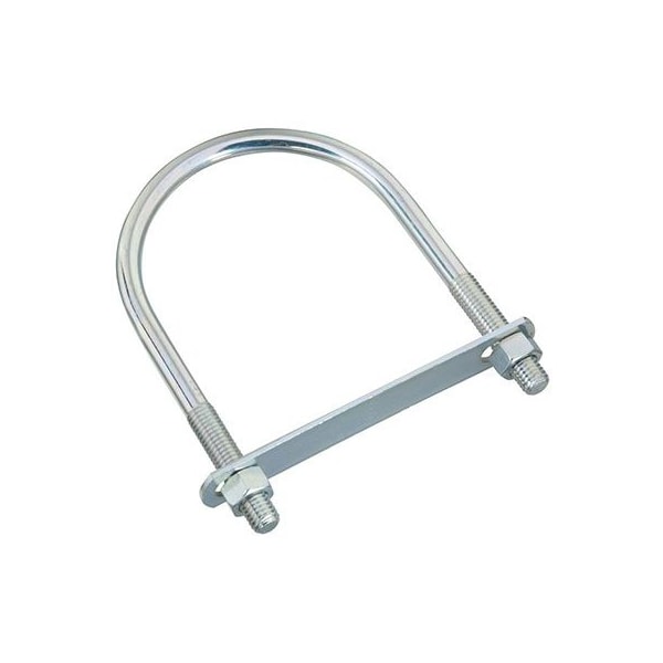 National Hardware U-Bolt with Mounting Plates, 1/2 in, 4-1/2 in W, 7 in H, Zinc Plated Steel N347-831 - main